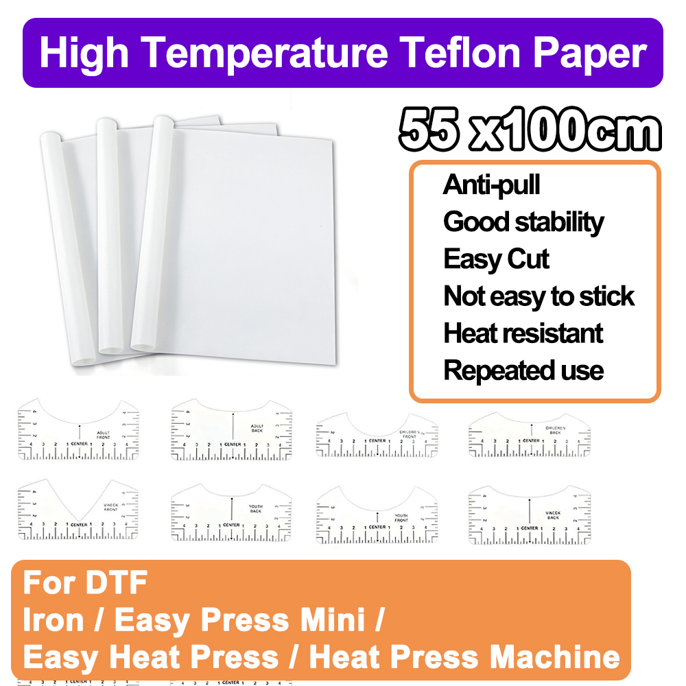 Commercial Printing Press - Teflonning Yüksek Sıcaklığa Dayanıklı Kağıt DTF
