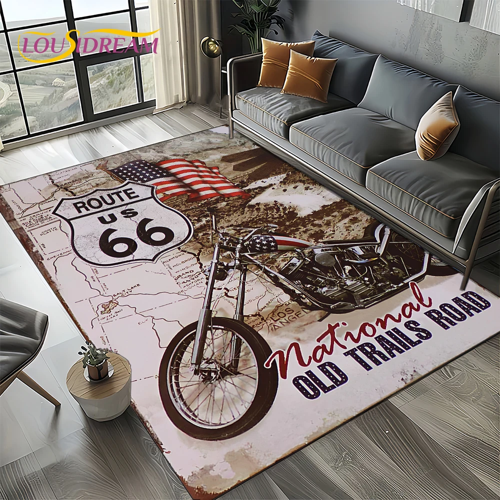 Commercial Road Printing - Route 66 Retro Amerika Tarihi Anne