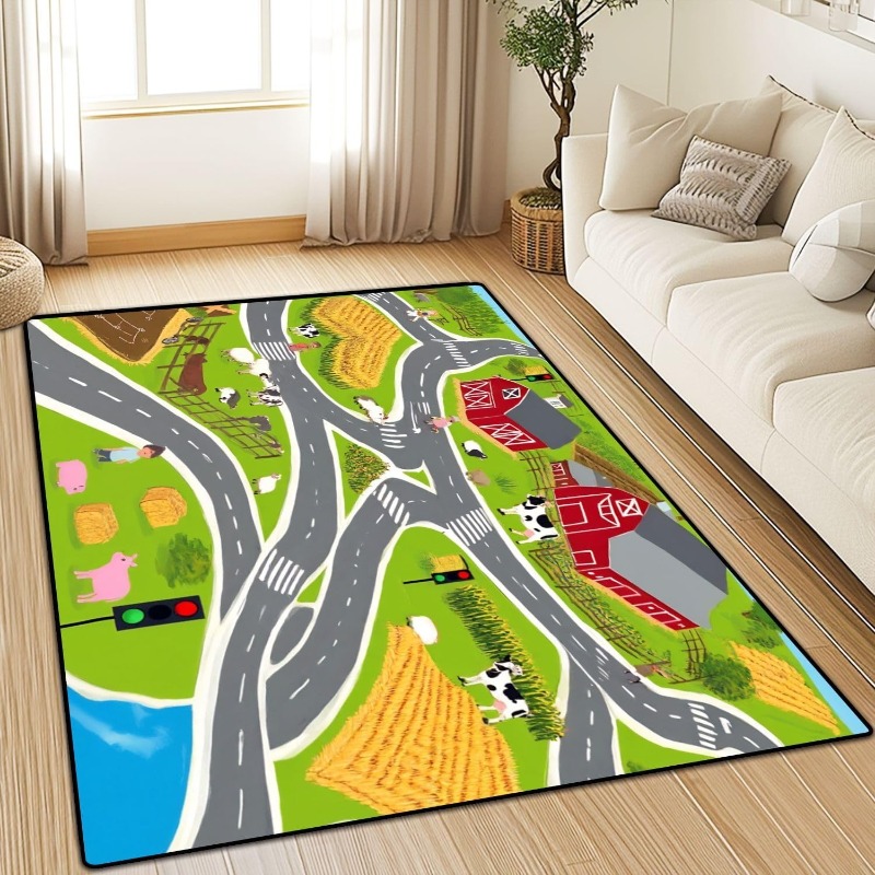 Çiftlik Trafik Desenli Halı Ah - Commercial Road Printing incelemesi ve fiyatı