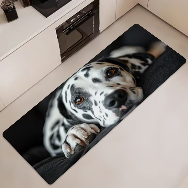Sevimli Siyah Pug Köpek Koşucu - Commercial Wrap Printing incelemesi ve fiyatı