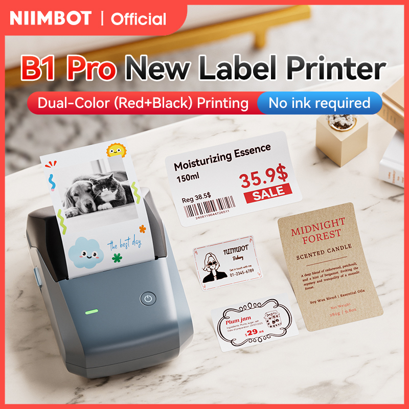 Niimbot B1 Pro Etiket Yazıcısı - Commercial Printing Business incelemesi ve fiyatı