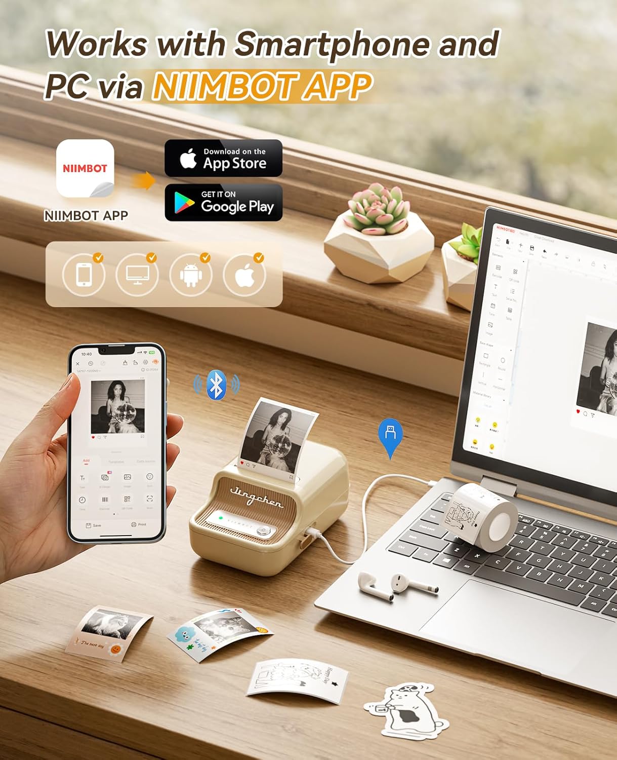 300DPI Kablosuz Niimbot B21 Pr - Commercial Photo Printer incelemesi ve fiyatı