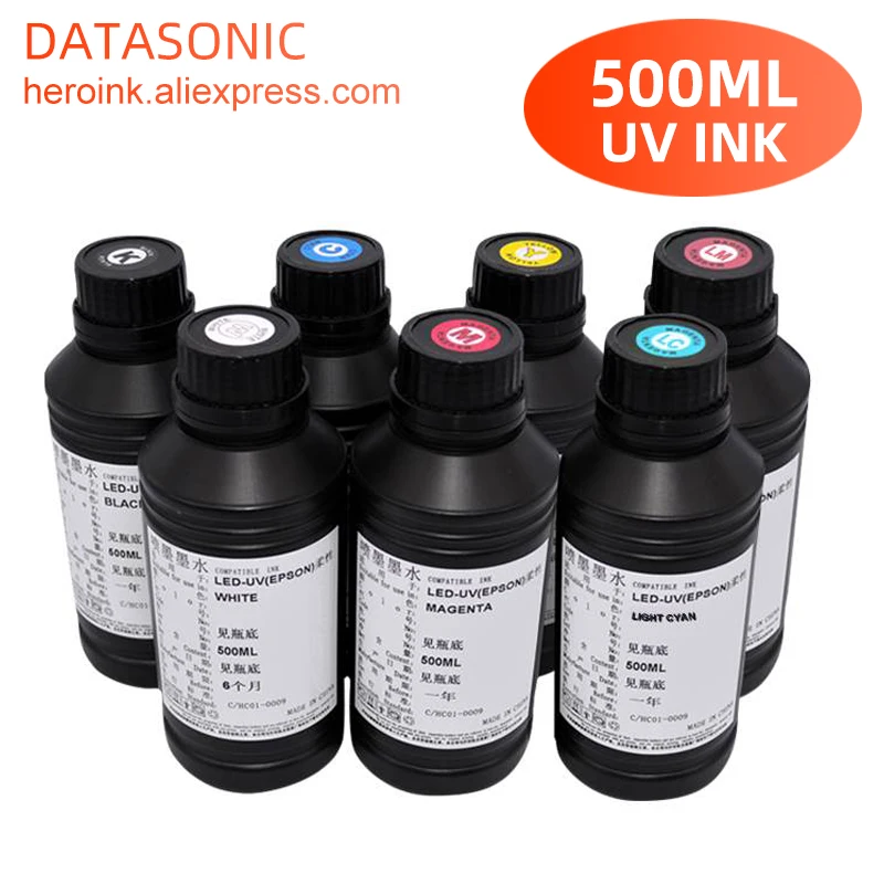 500ML şişe LED UV mürekkep Eps - Solvent Printer Ink incelemesi ve fiyatı