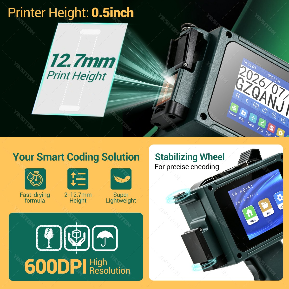Yeni Yükseltilmiş 0.5 İnç 12.7 - Commercial Printing Network incelemesi ve fiyatı